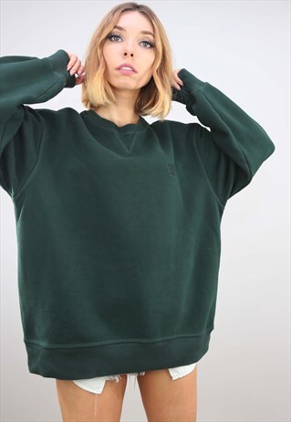 VINTAGE RETRO GREEN OVERSIZED IZOD SWEATSHIRT