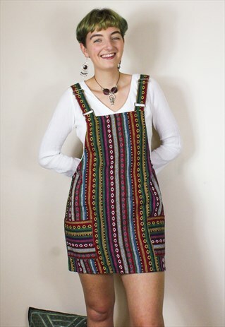 FAIRTRADE WOVEN DUNGAREE / OVERALL DRESS