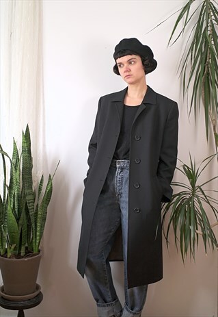 AIR CANADA BLACK TRENCH COAT