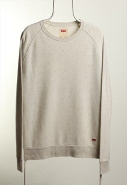 Vintage Levi's Crewneck Sweatshirt Light Grey