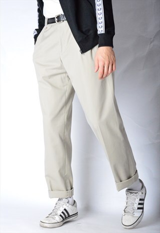 VINTAGE 90S BEIGE MINIMALIST PANTS
