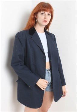 Vintage 80's Oversize Blazer Jacket Blue