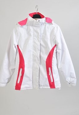 Vintage 00s lined windbreaker jacket in white