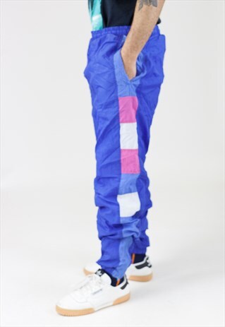 VINTAGE 90S BLUE TRACKSUIT BOTTOMS
