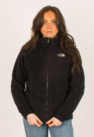 VINTAGE BLACK NORTH FACE SHERPA FULL ZIP FLEECE MEDIUM 8