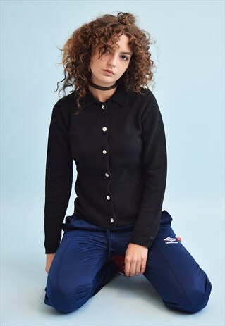90'S RETRO MINIMALIST KNITTED CARDIGAN