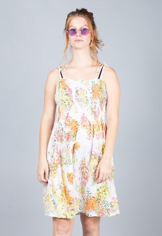 90'S FLORAL SUMMER FESTIVAL DRESS