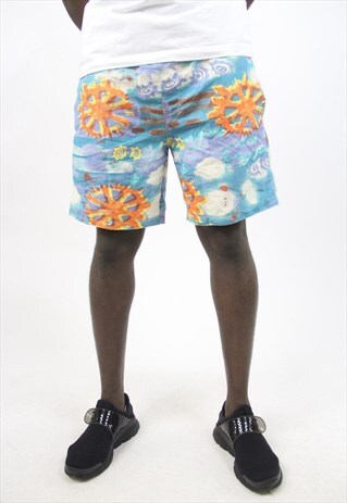 VINTAGE 90'S COLOURFUL PATTERNED SWIM/SPORT SHORTS