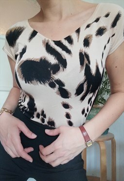 Y2k Animalier t-shirt