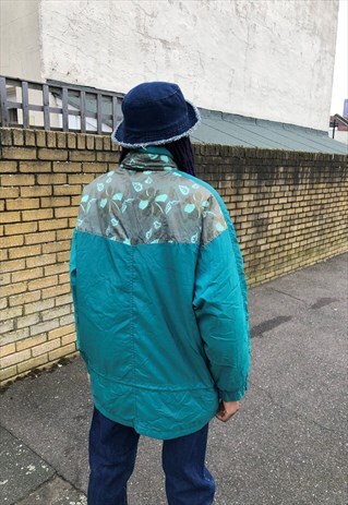 VINTAGE 90S LEAF MOTIF JACKET