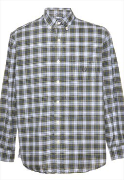 Chaps Checked Blue & Yellow Shirt - L