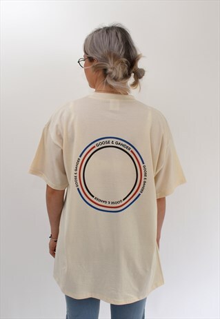 G&G UNISEX NATURAL CIRCLE TEE
