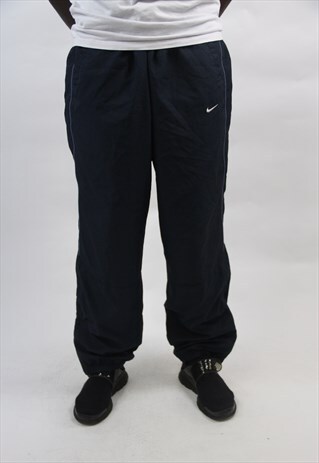 VINTAGE NIKE NAVY TRACKSUIT BOTTOMS