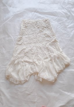 vintage fairy dreamy summery asymmetrical skirt