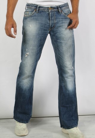 VINTAGE DIESEL 90'S STRAIGHT LEG JEANS BLUE W32