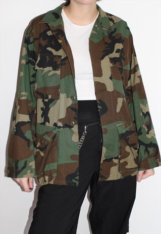 UNISEX CAMOUFLAGE ARMY JACKET