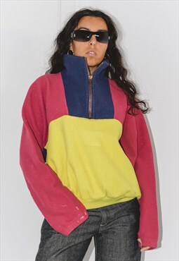 Vintage 90s Coloured Abstract Fleece