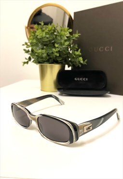 Gucci GG 2452/S Zebra Stripe Retro sunglasses. 