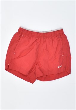 Vintage 90's Asics Shorts Red