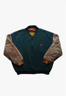 Vintage Timberland Wool & Leather Varsity Jacket
