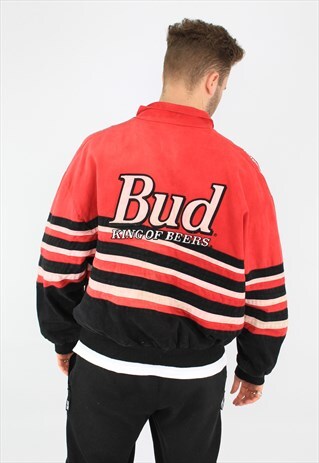 NASCAR 90S VINTAGE LOGO SPONSORSHIP SPORTS RACING JACKET