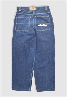 Vintage 90s Dickies Denim Wide-Leg Jeans in Blue