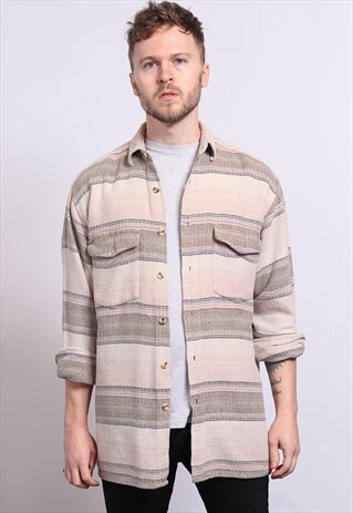 VINTAGE AZTEC PATTERNED SHIRT