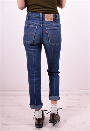 LEVI'S 417 WOMENS VINTAGE JEANS W29 L29 BLUE 90'S