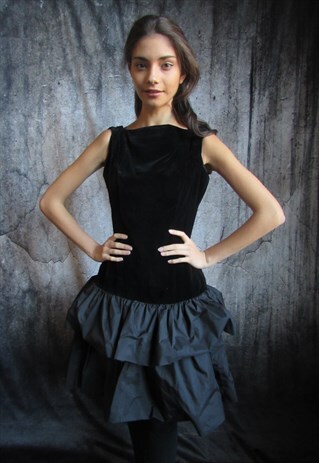 REVIVAL VINTAGE 1980S COCKTAIL DRESS