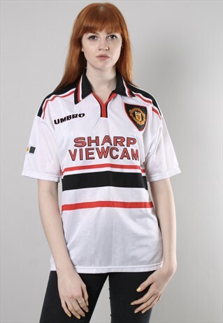 VINTAGE 90S UMBRO MANCHESTER UNITED SPORTS TOP T-SHIRT