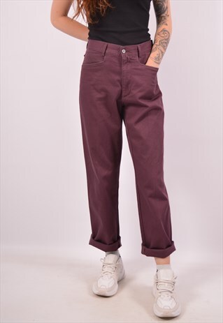 VINTAGE CALVIN KLEIN TROUSERS MAROON