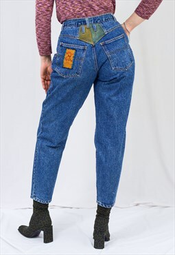 Vintage 90s mom jeans tapered leg denim W28 L29 M