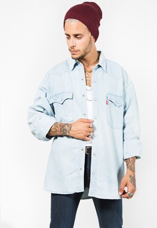 VINTAGE 80'S LEVI'S DENIM SHIRT / 0094 / 405