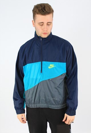 NIKE 90S HALF-ZIP VINTAGE COLOURBLOCK SPORTS TRACK JACKET