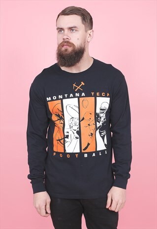 VINTAGE USA FOOTBALL LONG SLEEVED T-SHIRT /R6095