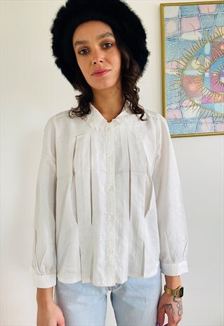 WHITE VINTAGE BLOUSE