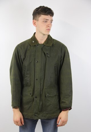 VINTAGE GREEN WAX JACKET