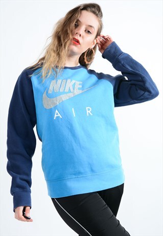 VINTAGE NIKE AIR SWEATSHIRT IN BLUE WITH LOGO