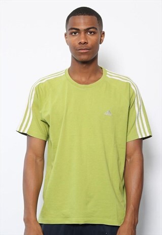 VINTAGE ADIDAS LOGO T-SHIRT GREEN
