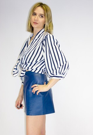 VINTAGE 90'S STRIPED BLOUSE