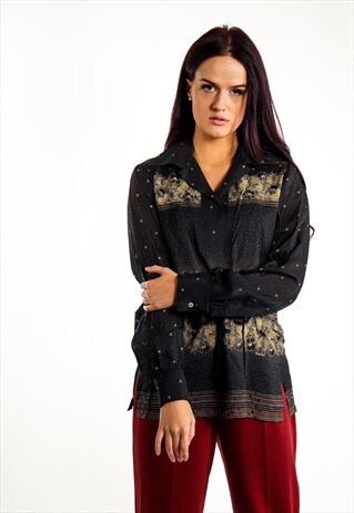 VINTAGE PATTERNED BLOUSE ACBL52
