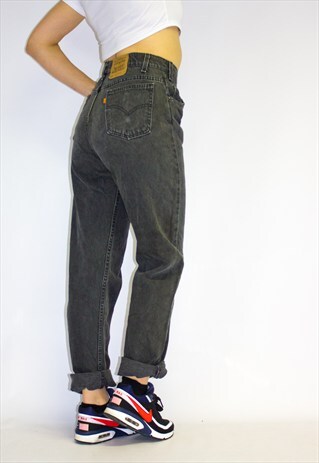 VINTAGE LEVI'S BLACK GREY JEANS JEANS