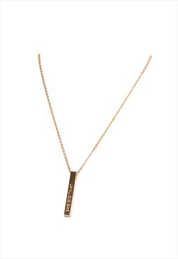 She Did That Necklace Stainless Steel Gold