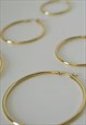 LARGE GOLD HOOP EARRINGS WITH QUALITY 18K PLATING 