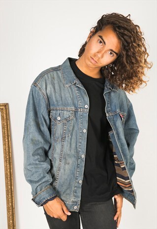 VINTAGE 80S LEVIS WINTER BLANKET JACKET / R1100R123
