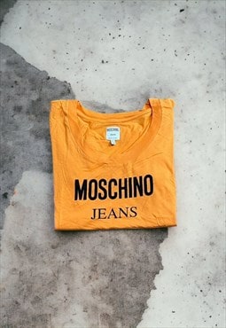 Vintage Ladies Moschino Jeans Spell Out T-shirt 
