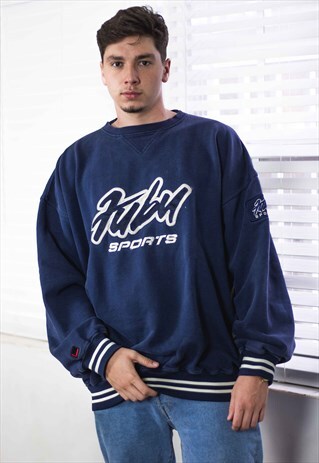 VINTAGE FUBU SWEATSHIRT LOGO 90S X 35.7