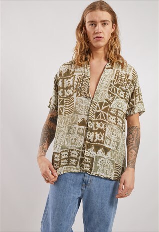 VINTAGE PATTERNED SHORT SLEEVE SHIRT