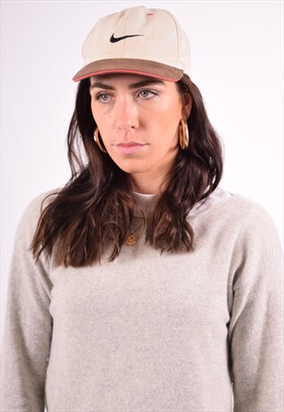 NIKE WOMENS VINTAGE CAP ONE SIZE BEIGE 90'S