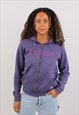 Womens Vintage 90's Carhartt Purple full zip hoodie 